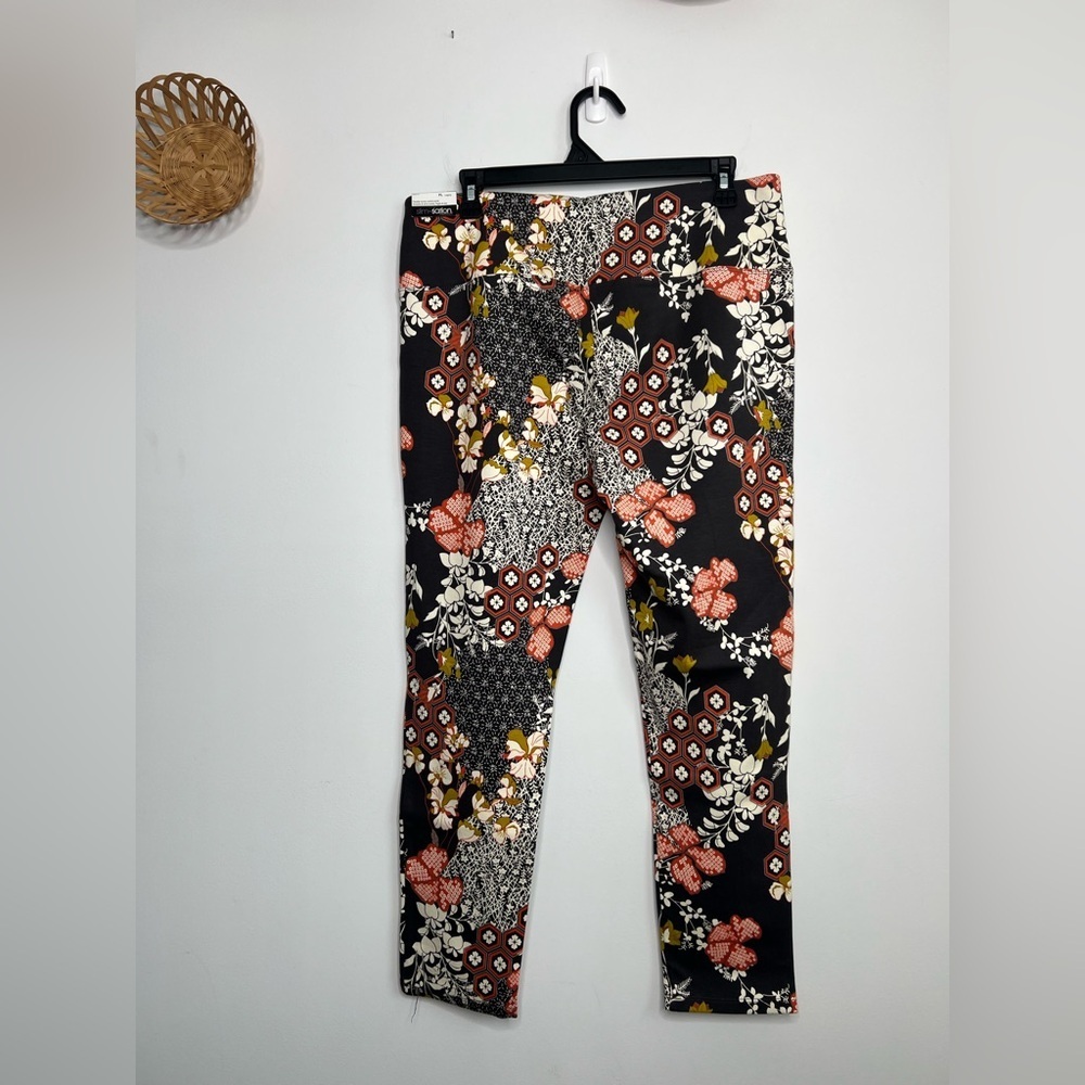 SlimSation by Multiples Pull-on Ankle Leggings Size Petite Large - Picture 3 of 8